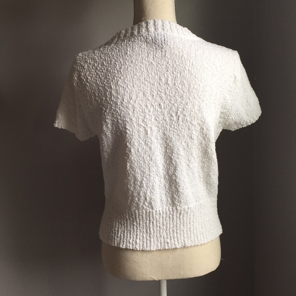 Cotton blend off-white shrug - Picture 3 of 4